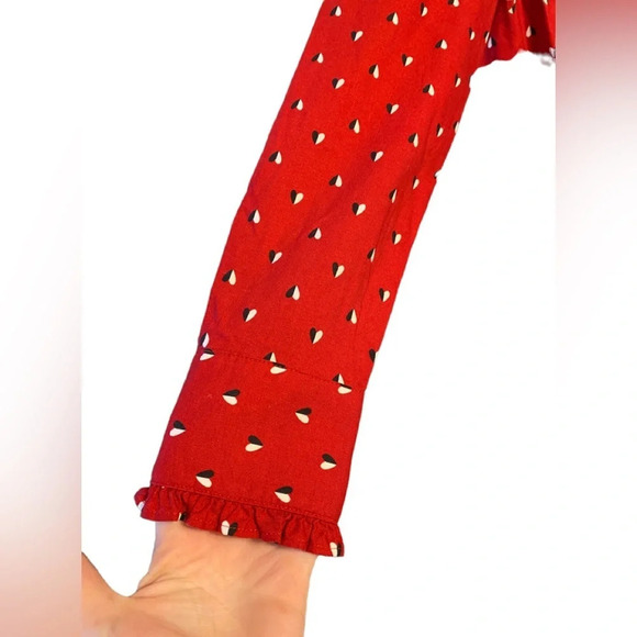 Charter Club Ruffle Trim Button Down Shirt - Picture 4 of 9